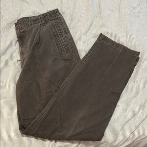 Dockers Green Vintage Pleated Pants Classic Fit